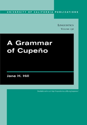 A Grammar of Cupeño